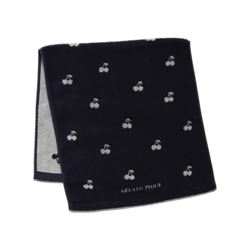 GELATO PIQUE Cherry Face Towel "Navy"