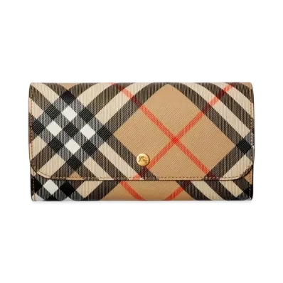 Burberry Check Continental Wallet "Sand"