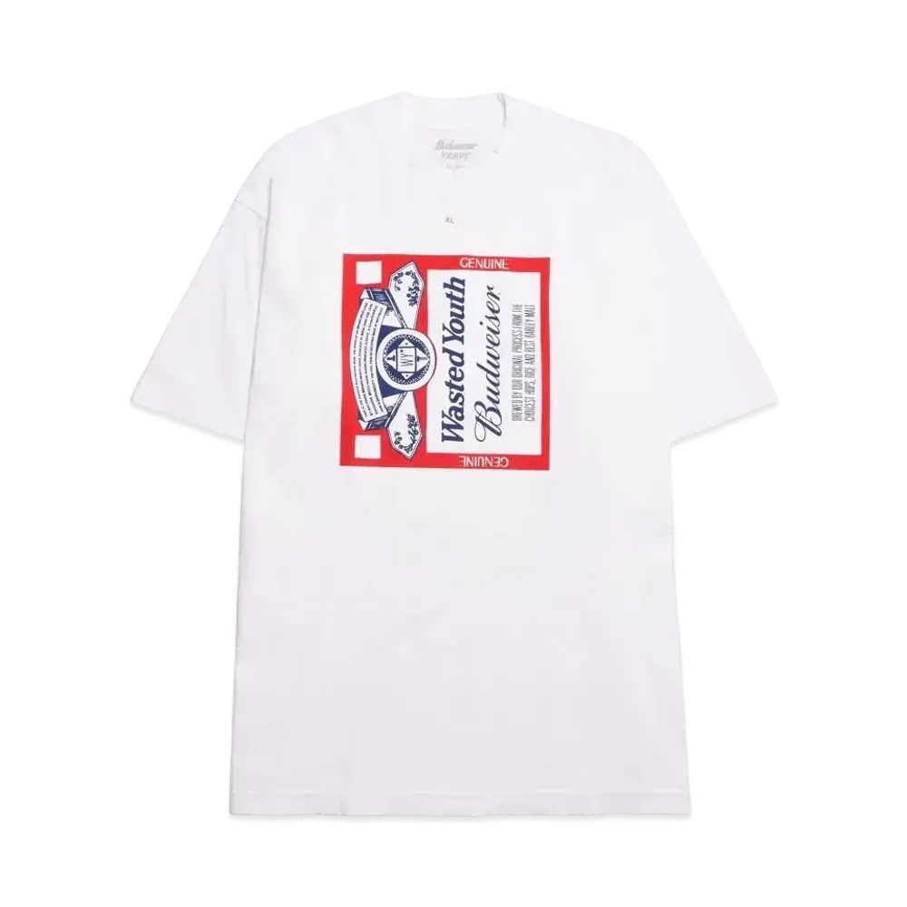 Wasted Youth x Budweiser Tee "White" / VERDY