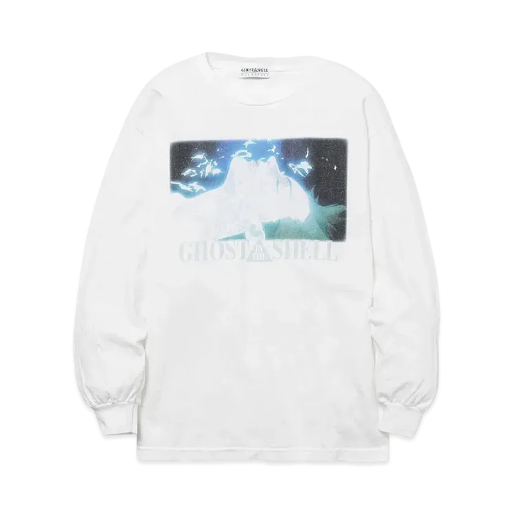 GHOST IN THE SHELL/攻殻機動隊 x F-LAGSTUF-F "KUSANAGI"LS TEE2 "WHITE"