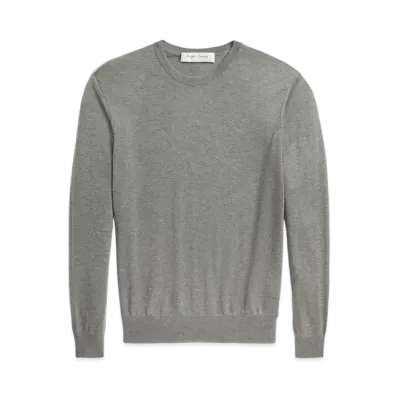 Ralph Lauren Purple Label Cashmere Crew Neck Sweater "Gray"
