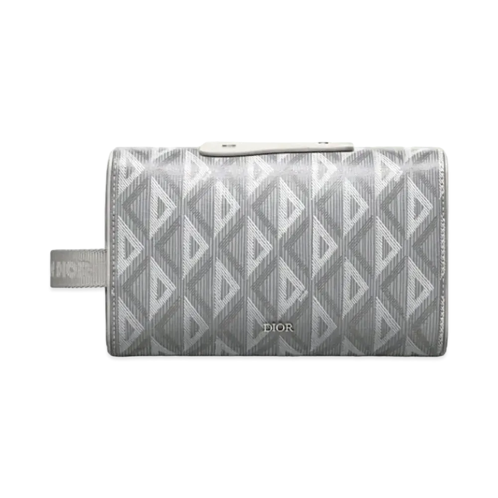 Dior Dior Lingot Toiletries Case CD Diamond Canvas "Gray"