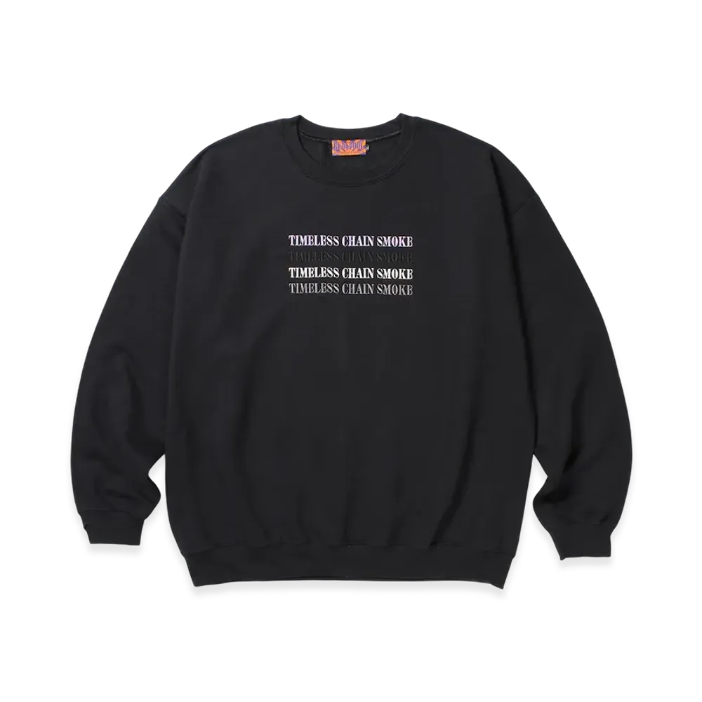 APHRODITEGANG TCS Quadruple Embroidery Sweat Shirt "Black"