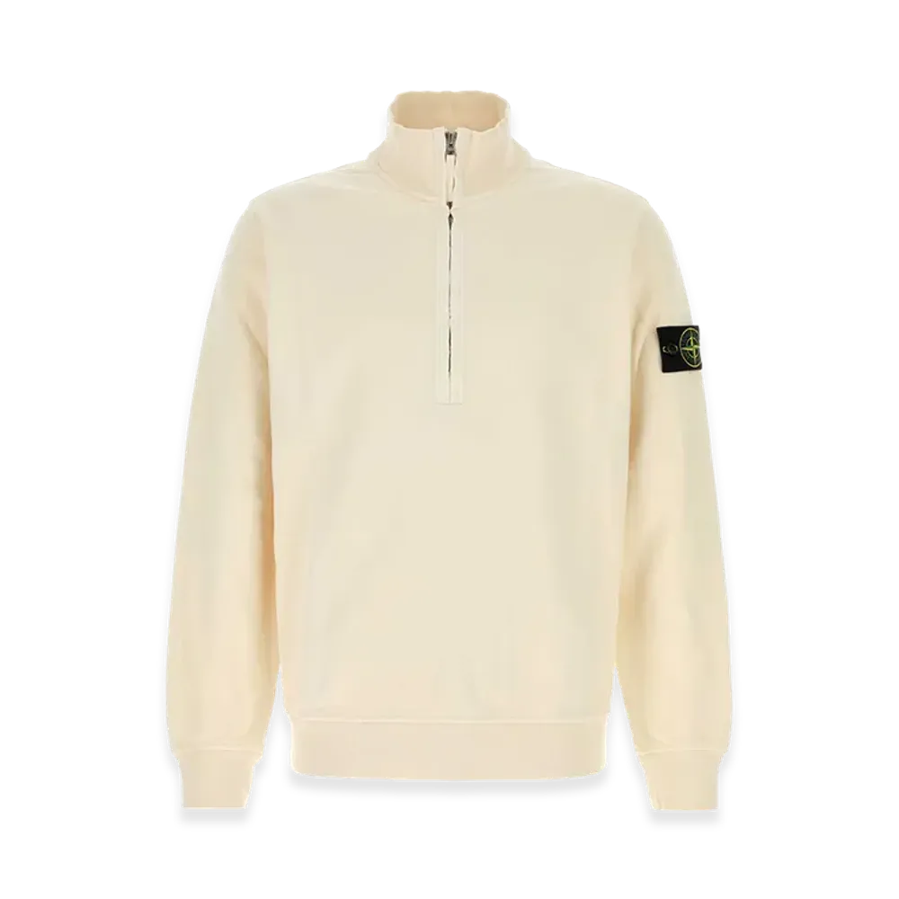 Stone Island Cotton Sweatshirt "White/Ivory"