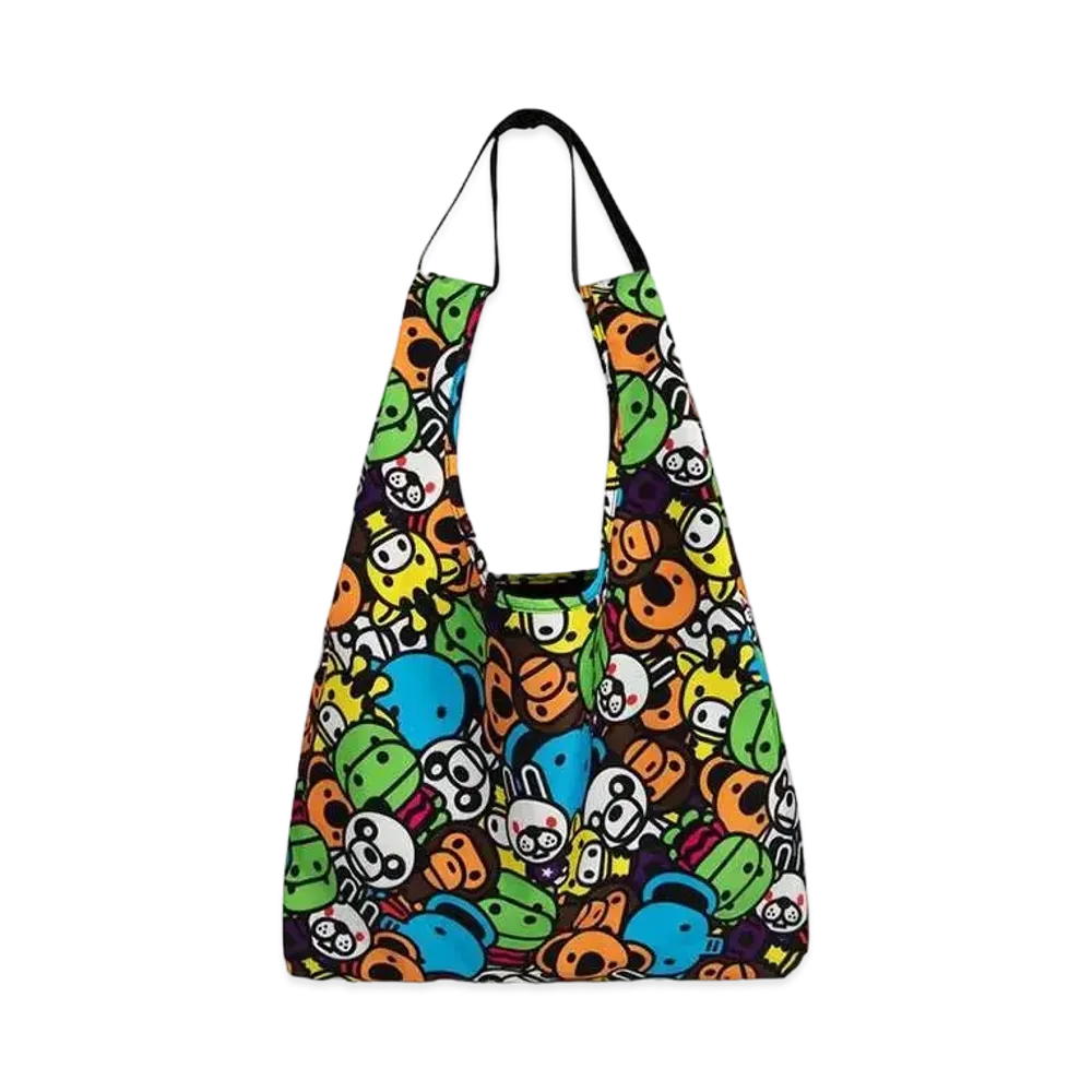 A BATHING APE Milo All Safari Tote Bag "Multi"