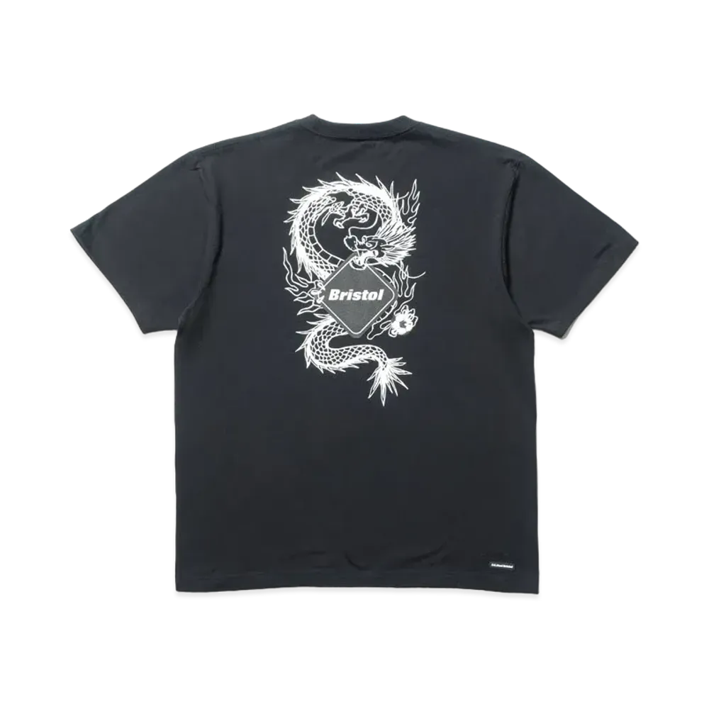F.C.Real Bristol Year Of The Dragon Dragon Back Emblem Team S/S Tee "Black"