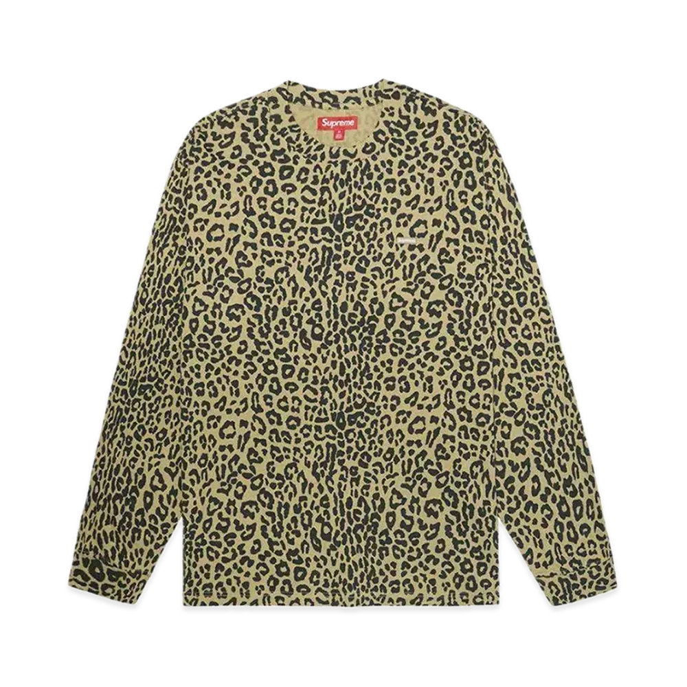 Supreme Small Box L/S Tee "Leopard"(23FW)