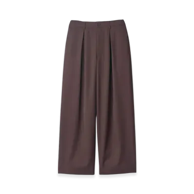 ssstein Easy Wide Trousers "Dark Brown"