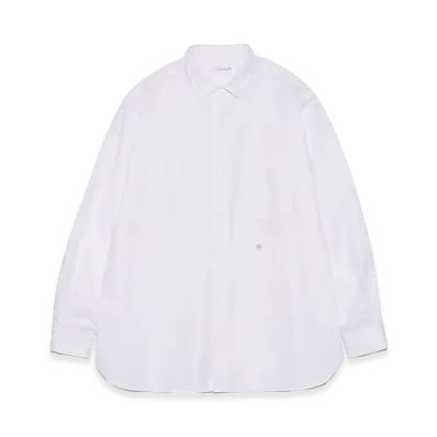 nanamica Regular Collar Stripe Wind Shirt "Pink"