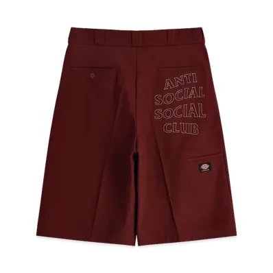 ANTI SOCIAL SOCIAL CLUB x Dickies Work Shorts "Burgundy"