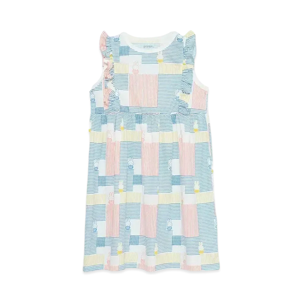 graniph x Miffy Stripe Kids Frilled One Piece "White"