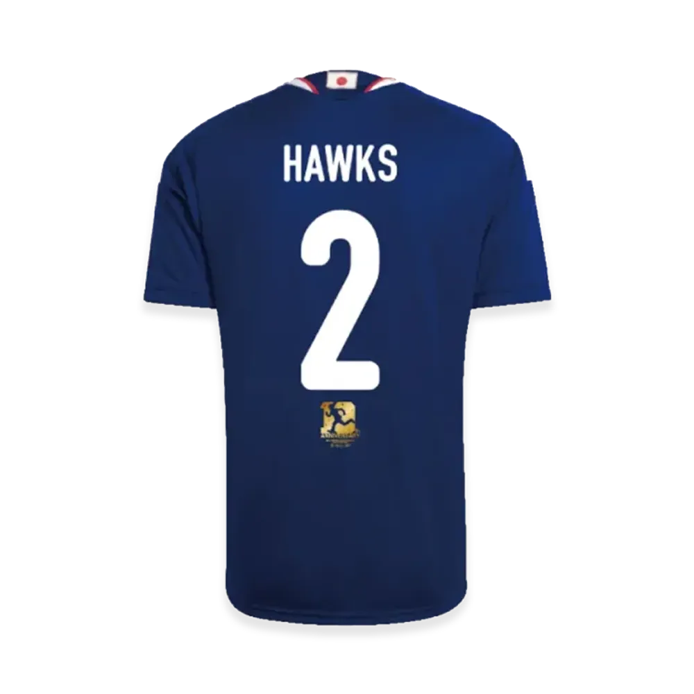 adidas x My Hero Academia Soccer Japan 2026 Home Replica Jersey #2 HAWKS "Japan Blue"