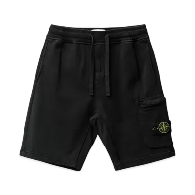 Stone Island 64651 Fleece Bermuda Shorts - 24SS "Black"