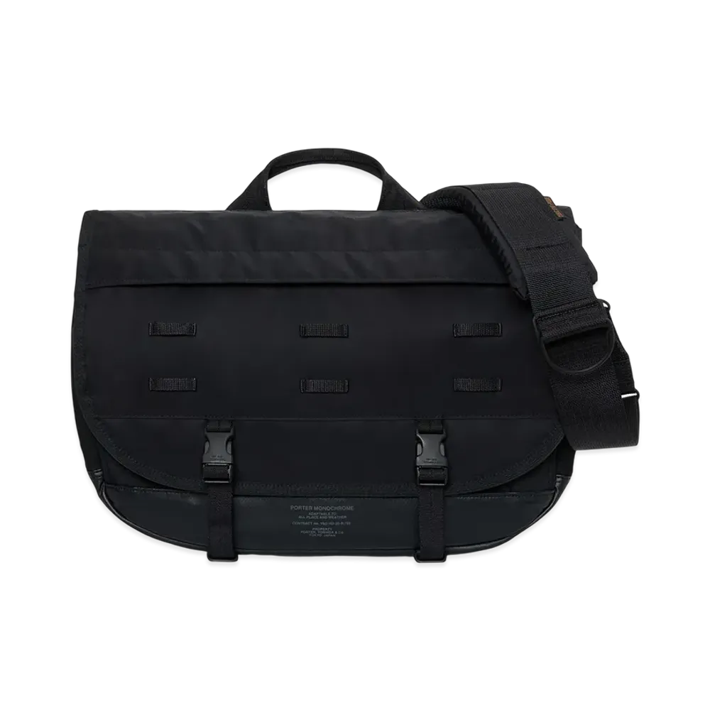 PORTER Monochrome Messengerr Bag "Onyx Black"