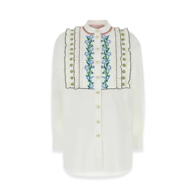 Valentino Women's Poplin Shirt "White"