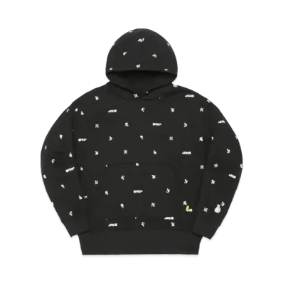 FR2 Full Pattern Icon Logo Embroidery Hoodie "Black"