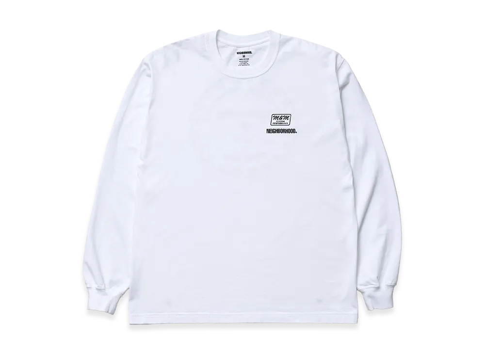 NEIGHBORHOOD x M&M . Tee LS "White"