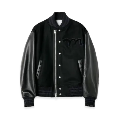 sacai x MADSAKI Wool Melton Blouson "Black"