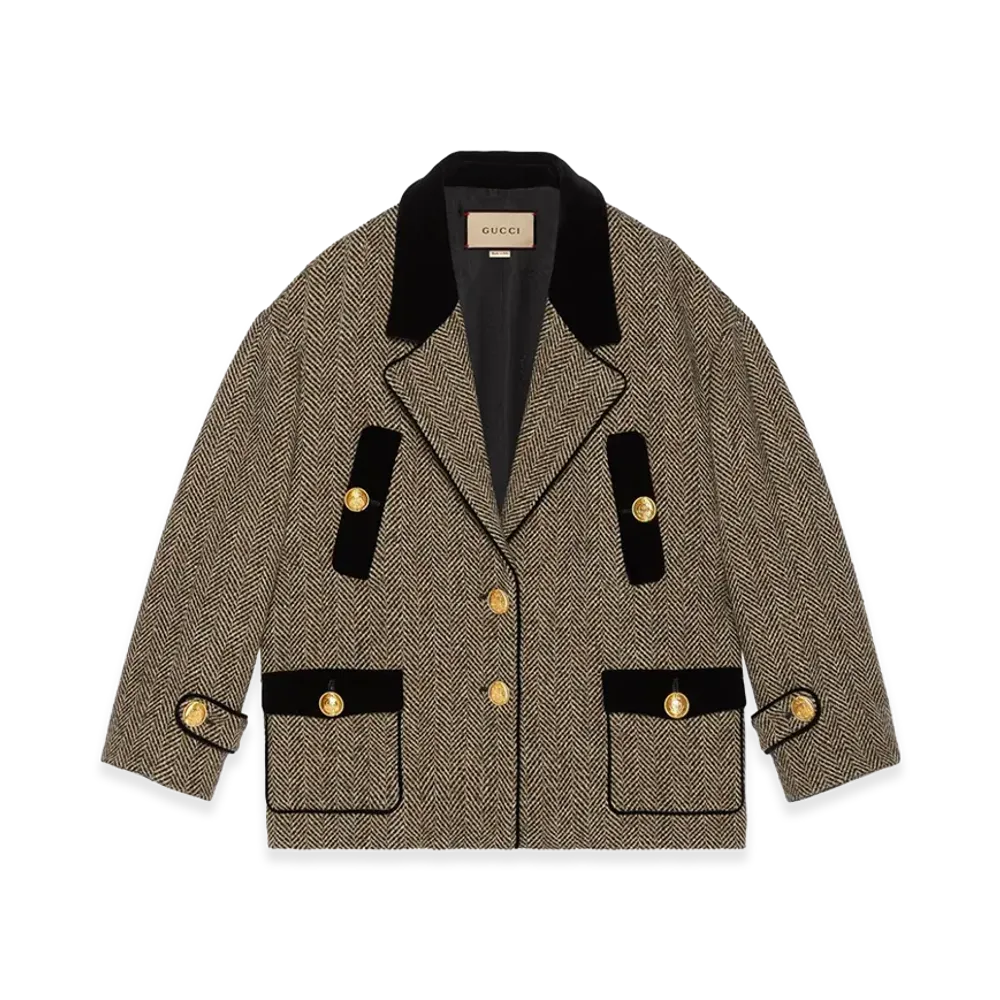 GUCCI Women's Cruise Jackets "Gray"