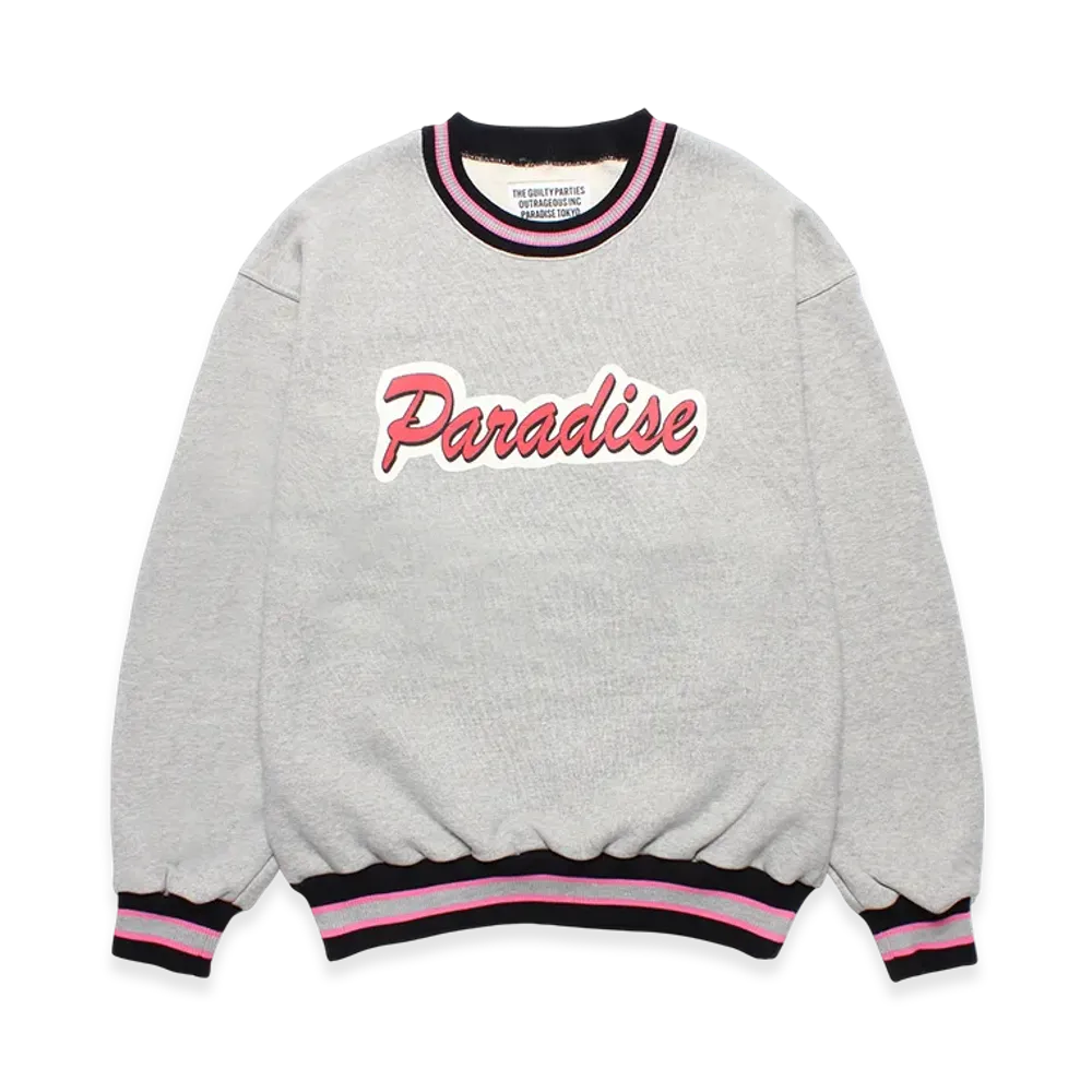 WACKO MARIA Middle Weight Sweat Shirt "Gray"