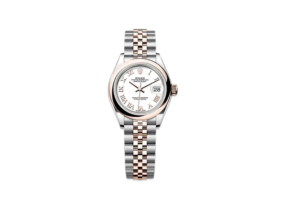 ROLEX Lady-Datejust Oystersteel & Everose Gold "White"