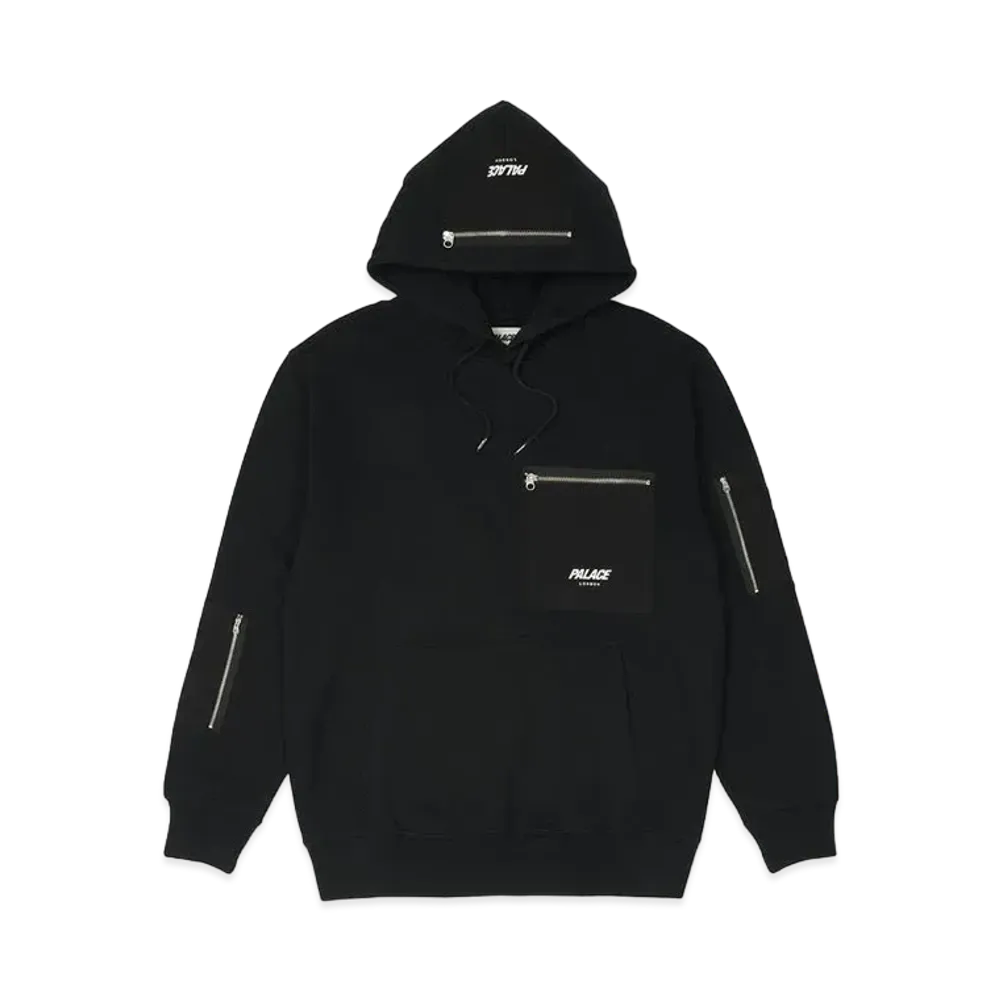 PALACE FLIGHT POCKET HOOD "Black"