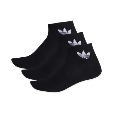 adidas Mid-Cut Crew Socks 3 Pairs "Black"