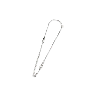 Ground Y Brass Mixed Chain Necklace "Silver"