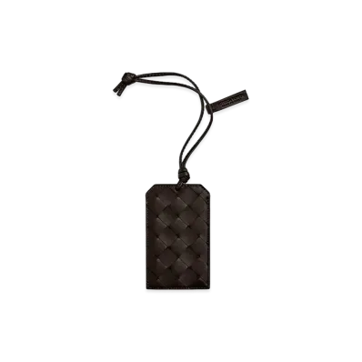 Bottega Veneta Badge Holder with Strap "Fondente"