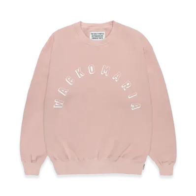 WACKO MARIA Middle Weight Sweat Shirt "Pink"
