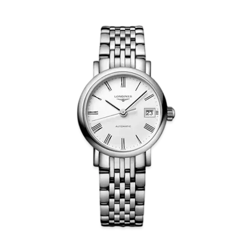 Longines Elegant Collection 25.50 mm "Matte White/Stainless Steel" L4.309.4.11.6