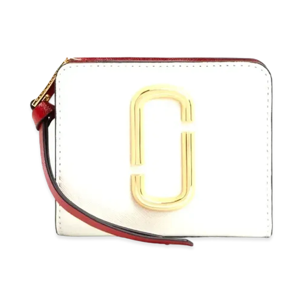 Marc Jacobs The Snapshot Mini Compact Wallet "Coconut Multi"