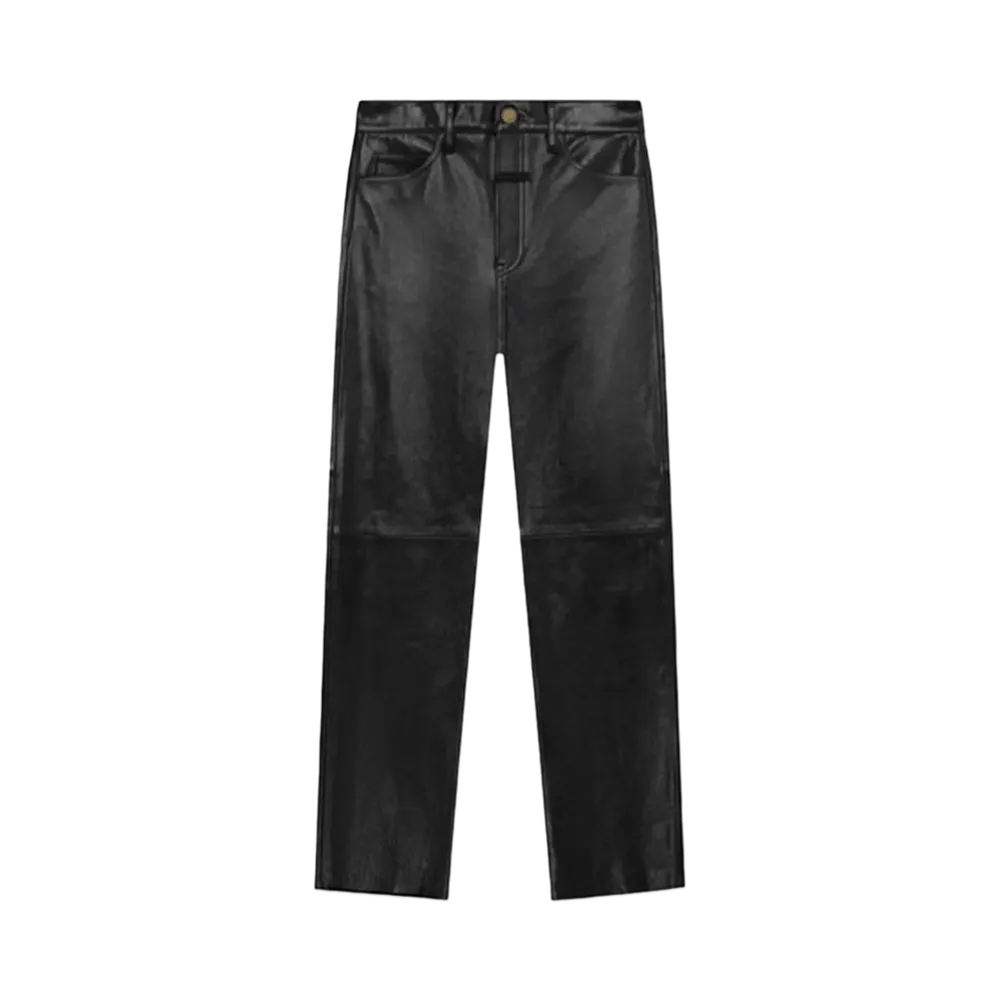 FEAR OF GOD Leather 5 Pocket Pants "Black"