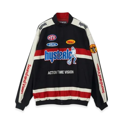 HYSTERIC GLAMOUR Hystric Racing Pit Crew Jacket "Black"