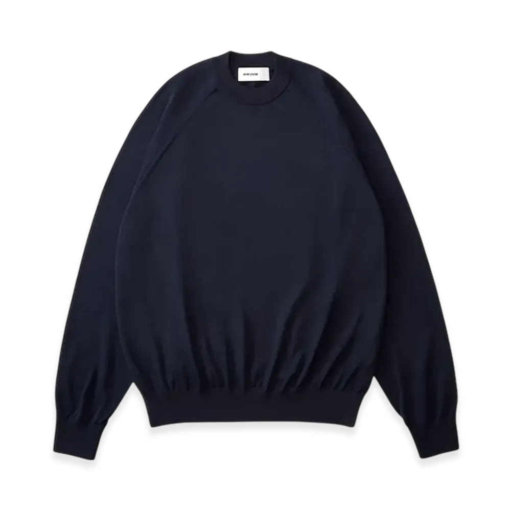 everyone High Gauge Knit Sweater "Navy"