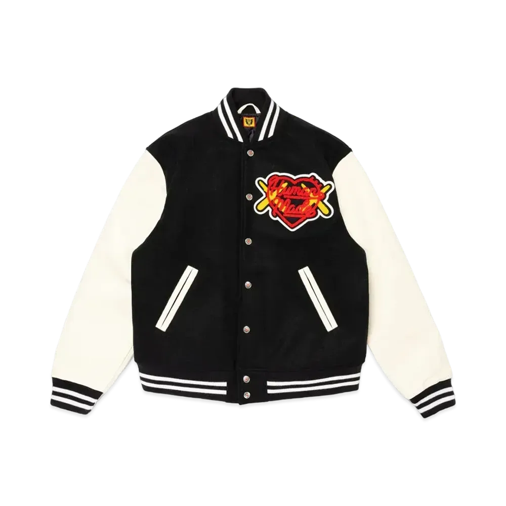 HUMAN MADE x KAWS Made Varsity Jacket #1 "Black"