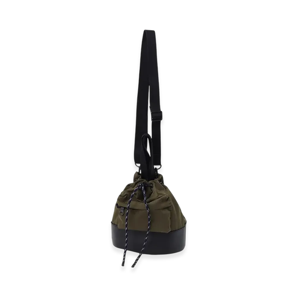 Ground Y Wrinkled Nylon 2 Way Pouch "Khaki"
