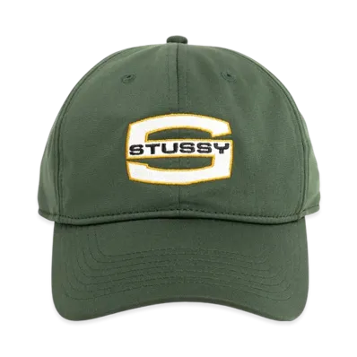 Stussy Mid-Depth Large S Snapback "Green"