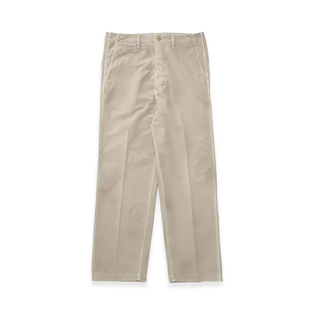 visvim Chino Pants Crash "Ivory"