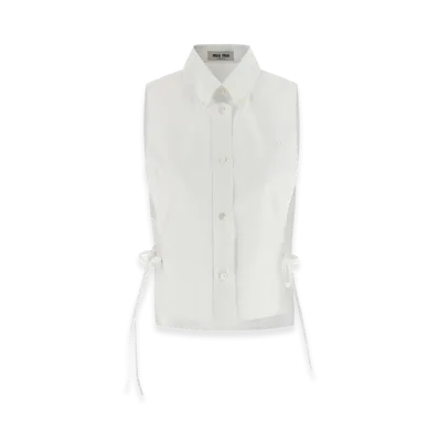 MIU MIU Women's Poplin Shirt "White"