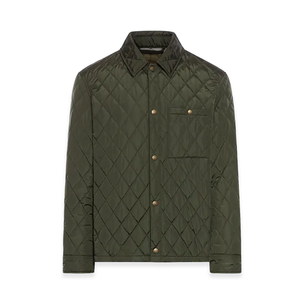 Burberry Quilted Nylon Shirt "Green"