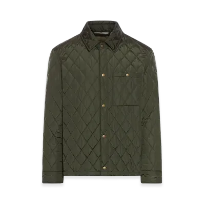 Burberry Quilted Nylon Shirt "Green"