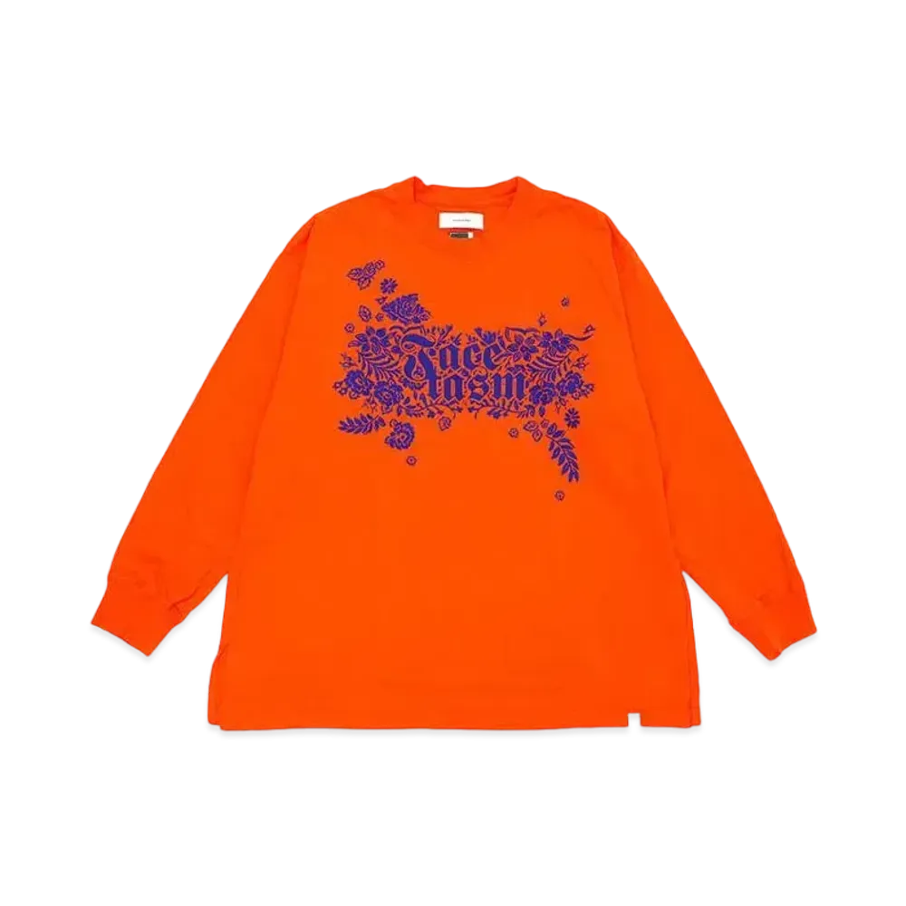 FACETASM BANDANA LOGO SLEEVE TEE "PINK"