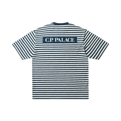 PALACE x C.P. Company Stripe T Shirt "Navy"