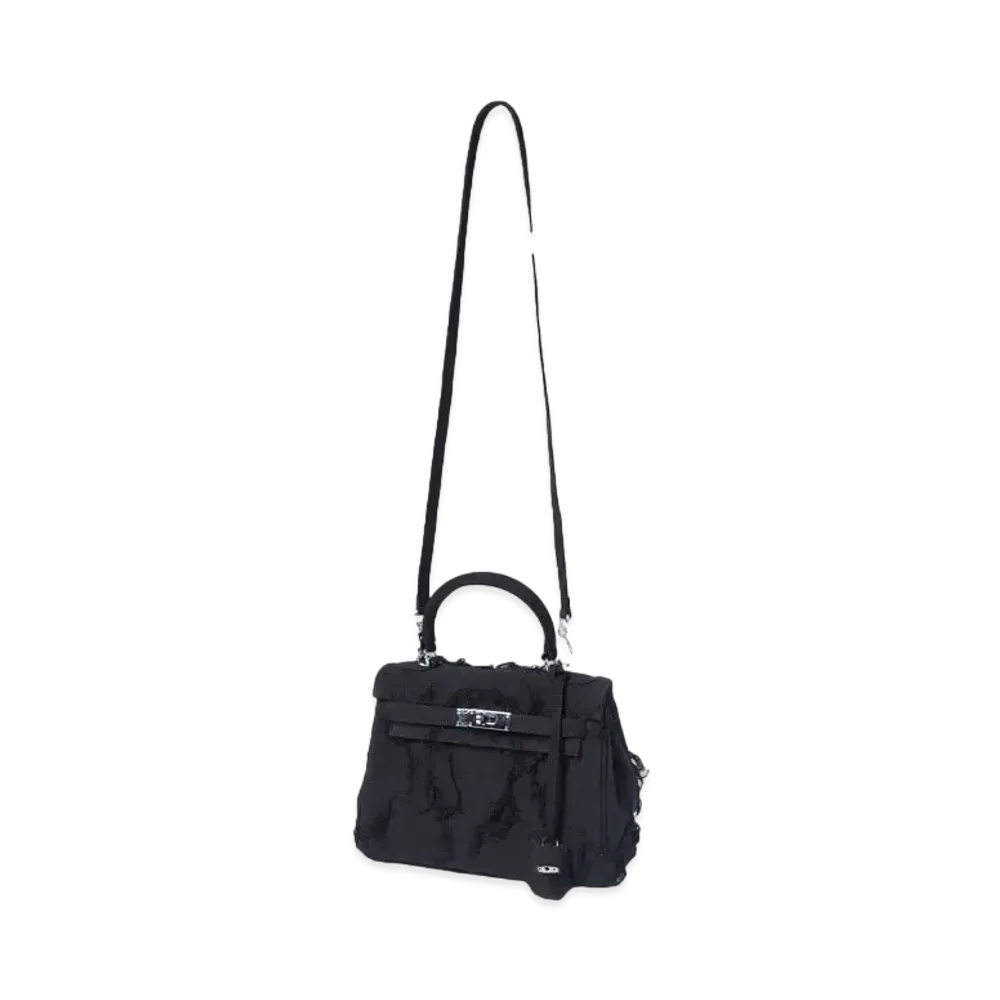 EMOTIONAL WORLD Vintage Shoulder Bag-25 "BLACK NAVY"