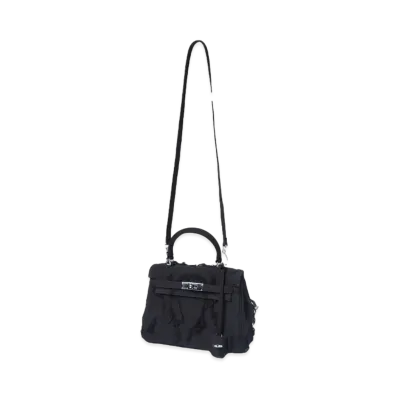 EMOTIONAL WORLD Vintage Shoulder Bag-25 "BLACK NAVY"