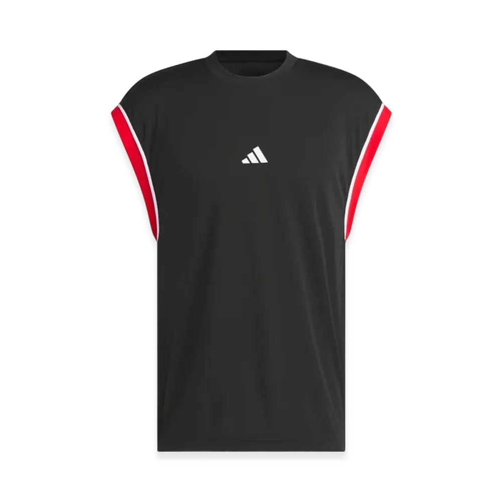 adidas Basketball All World Sleeveless Tank Top "Black/Red"