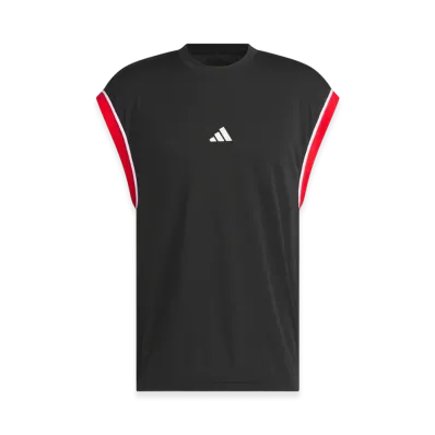 adidas Basketball All World Sleeveless Tank Top "Black/Red"
