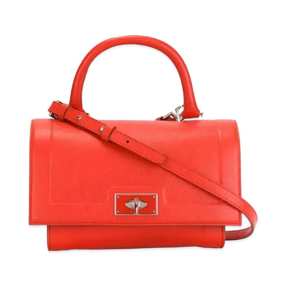 GIVENCHY Shark Leather 2Way Bag "Red"