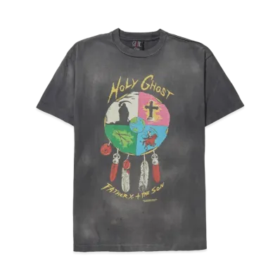 SAINT Mxxxxxx x LASTMAN Holy Ghost Short Sleeve T-Shirt "Black" 24SS